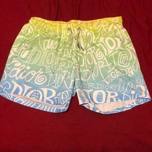 Large Christian Dior swim trunks like new